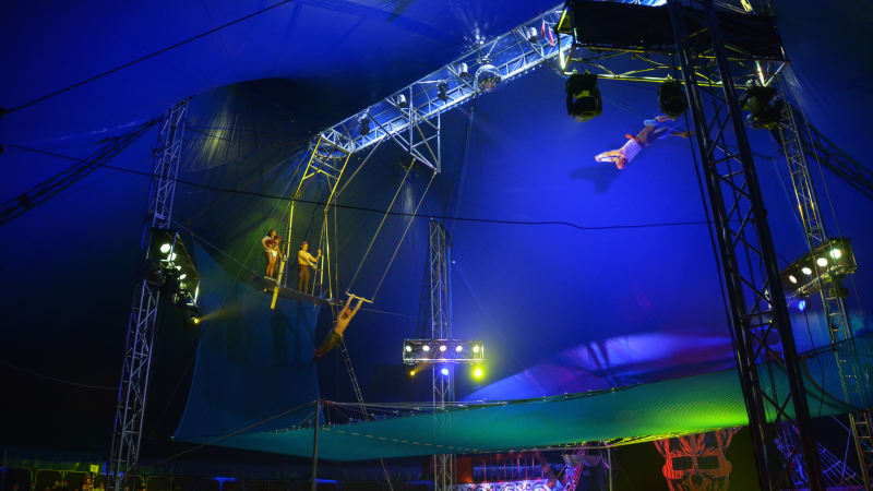 Hrůzná nehoda v mexickém cirkusu: Akrobat se zřítil z velké výšky na hlavu, ukazuje video