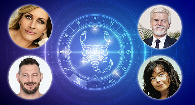 Odvážný a tajemný Štír. Jak hvězdy formují Petra Pavla i Julii Robertsovou